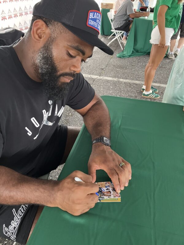 Brandon Graham Autographed 2021 Donruss Gold Foil - Image 2