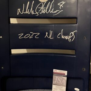 Nick Castellanos Autographed #8 Citizens Bank Park Stadium Seat Back with Inscription