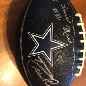 Drew Pearson/Tony Hill Autographed Dallas Cowboys Black Logo Football