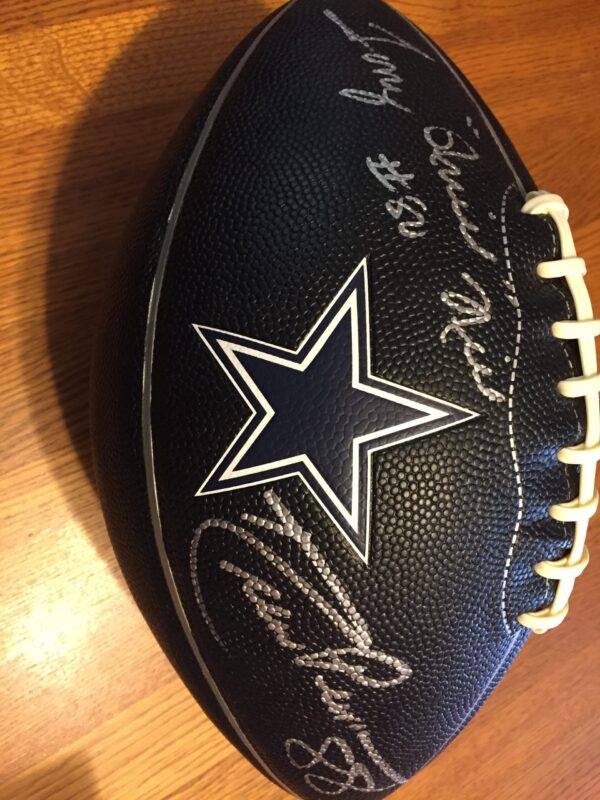 Drew Pearson/Tony Hill Autographed Dallas Cowboys Black Logo Football