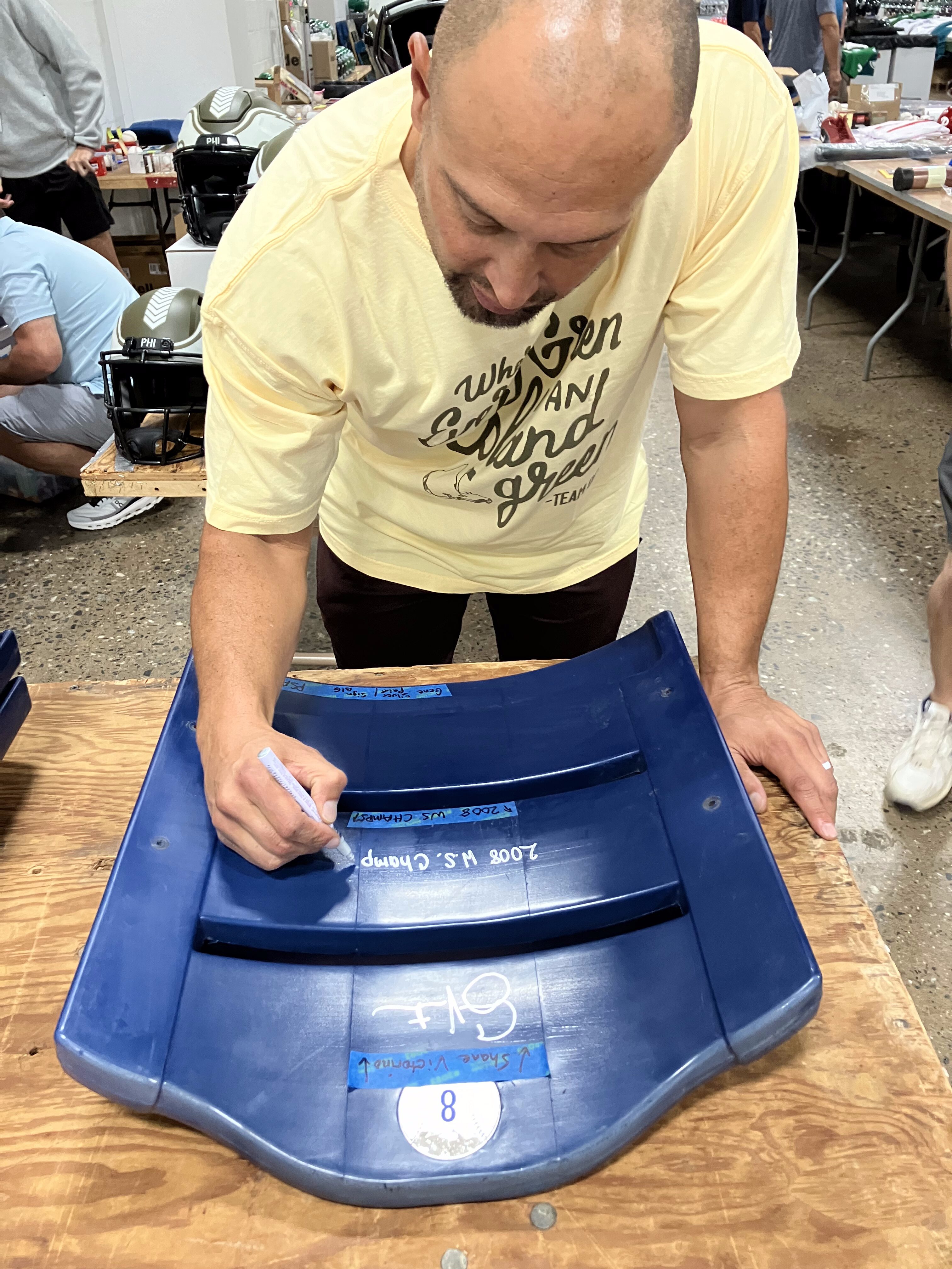 Shane Victorino Autographed #8 Citizens Bank Park Stadium Seat Back with Inscription - Image 2