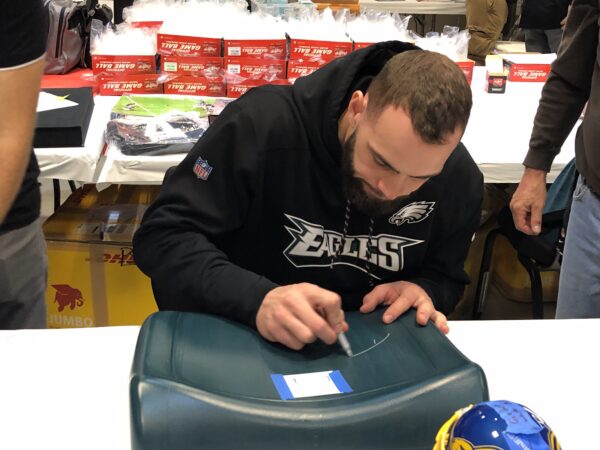 Dallas Goedert Autographed Lincoln Financial Field Stadium Seat Bottom - Image 2