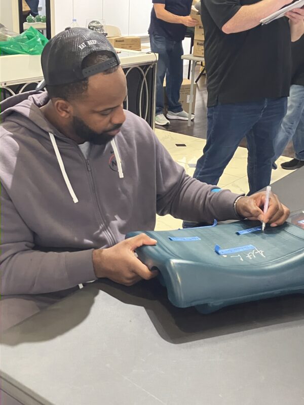 Fletcher Cox Autographed Lincoln Financial Field Seat Bottom with Inscriptions - Image 2