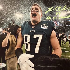 Brent Celek Autographed 8x10 Photo with Inscription