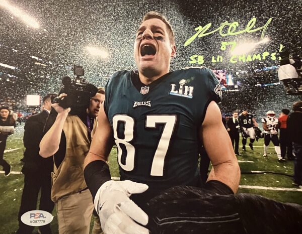 Brent Celek Autographed 8x10 Photo with Inscription