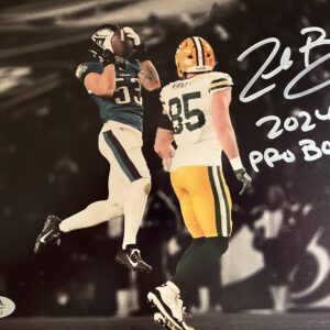 Zack Baun Autographed Philadelphia Eagles 8x10 Photo with Inscription