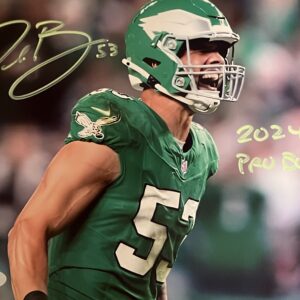 Zack Baun Autographed Philadelphia Eagles 8x10 Photo with Inscription