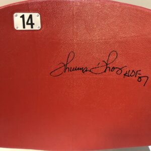 Thurman Thomas Autographed Rich Stadium Seat Back with Inscription