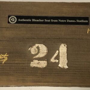 Lou Holtz Autographed Notre Dame Stadium Wooden Seat with Inscription