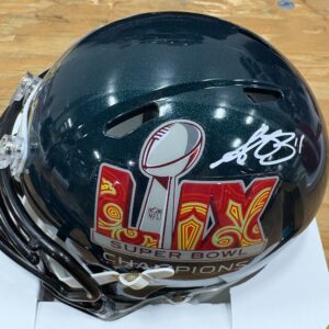 AJ Brown Autographed Philadelphia Eagles SB LIX Champions Mini Helmet