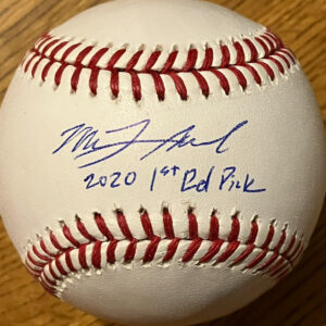 Mick Abel Autographed Baseball with Inscription