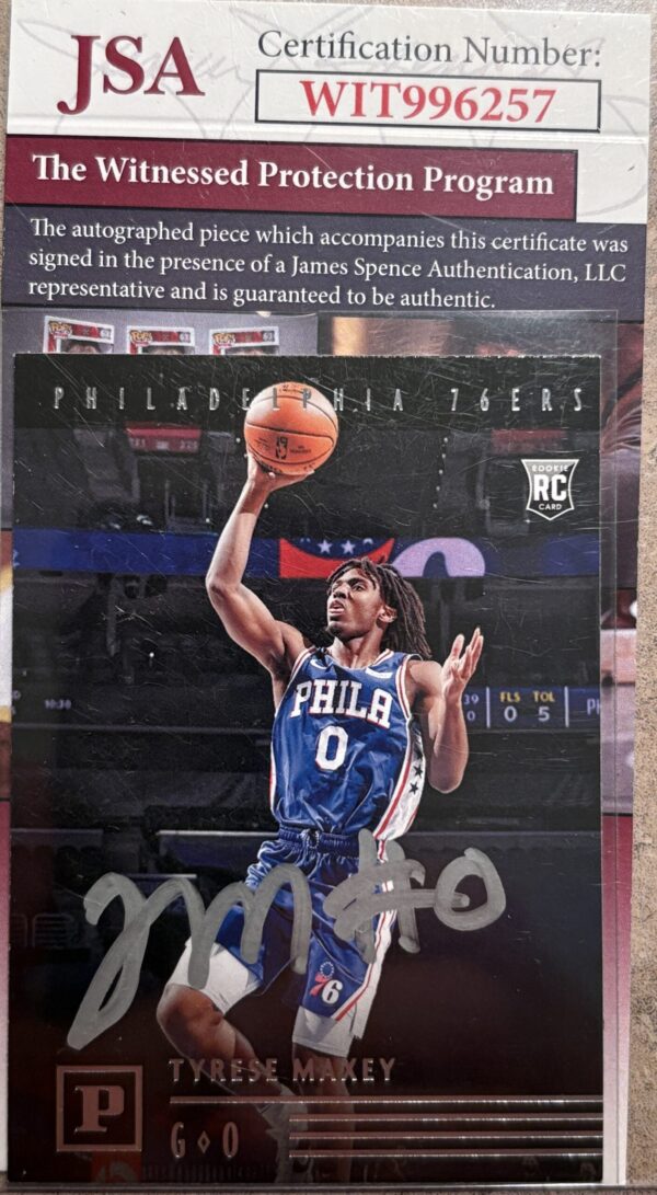 Tyrese Maxey Autographed 2020/21 Panini Chronicles Rookie