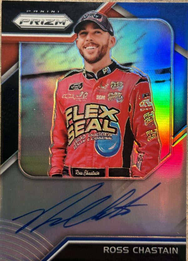 Ross Chastain Autographed 2018 Panini Prizm 124/125 Trading Card