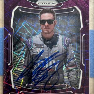 Alex Bowman Autographed 2021 Panini Prizm Purple Velocity 135/199
