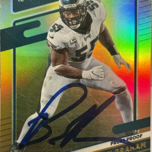 Brandon Graham Autographed 2021 Donruss Gold Foil