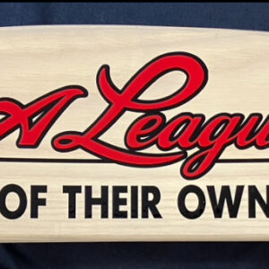 Elizabeth "Bitty" Schram Autographed "A League of Their Own" Custom Wooden Seat Panel with Inscriptions