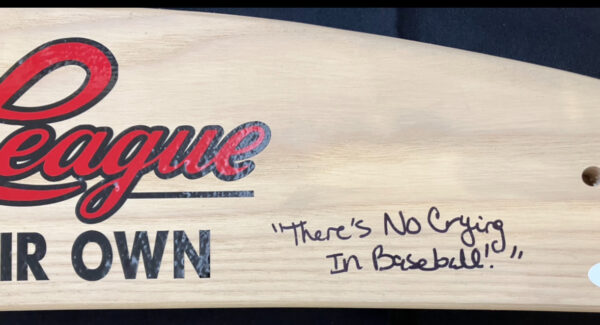 Elizabeth "Bitty" Schram Autographed "A League of Their Own" Custom Wooden Seat Panel with Inscriptions - Image 3