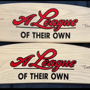Elizabeth "Bitty" Schram Autographed "A League of Their Own" Custom Wooden Seat Panel with Inscription