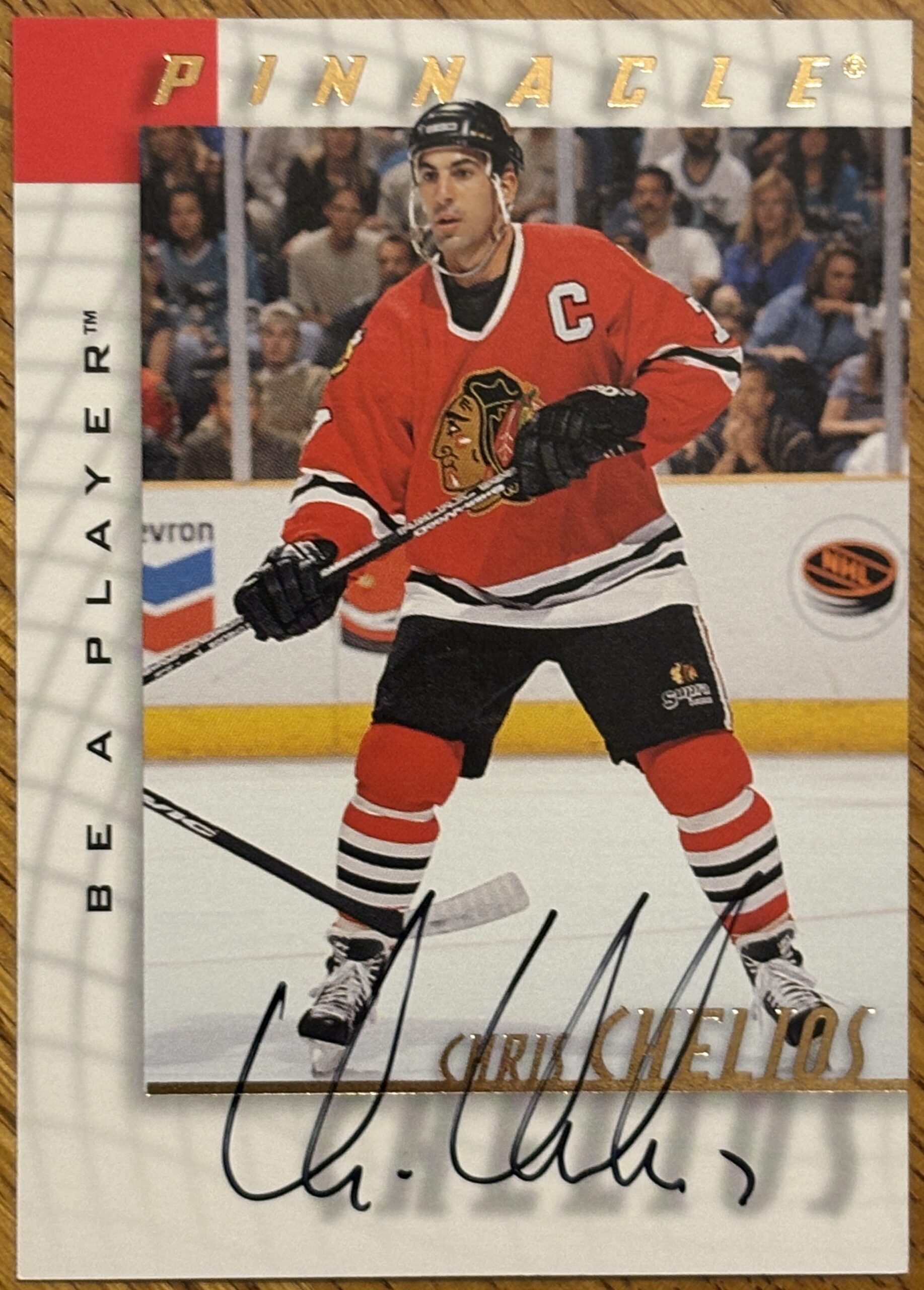 Chris Chelios Autographed 1998 Be A Player