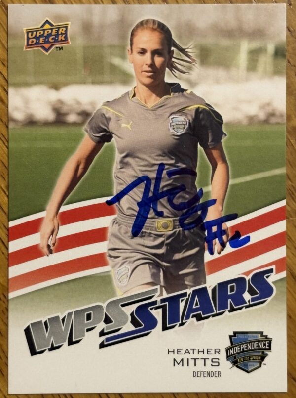 Heather Mitts Autographed 2010 Upper Deck WPS Stars