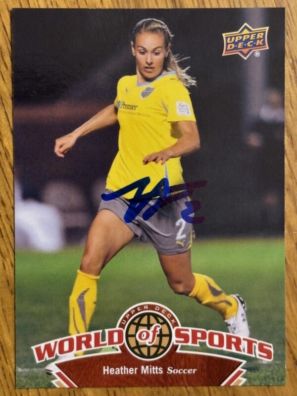 Heather Mitts Autographed 2010 Upper Deck World of Sports