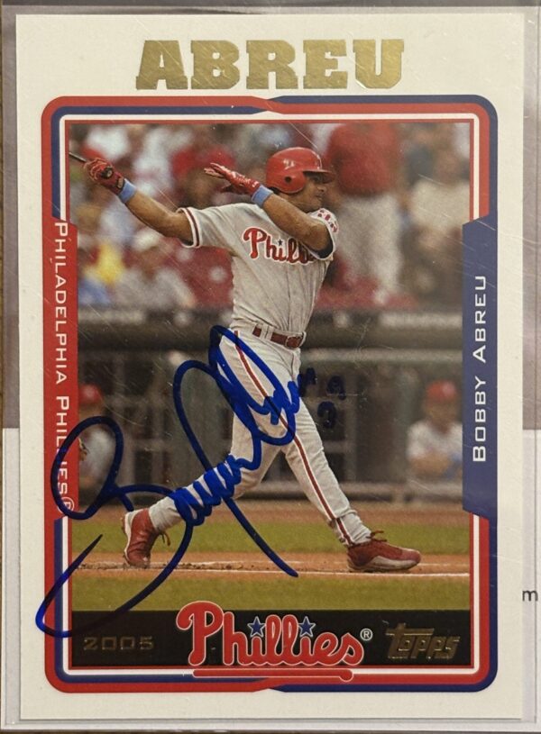 Bobby Abreu Autographed 2005 Topps