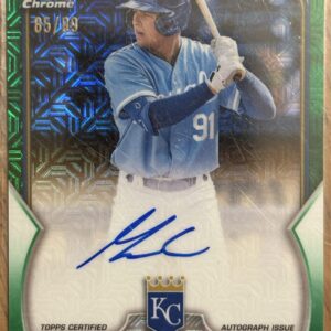 Gavin Cross Autographed 2022 Bowman Chrome Green 85/99