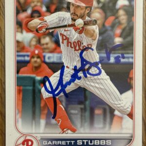 Garrett Stubbs Autographed 2022 Topps Update