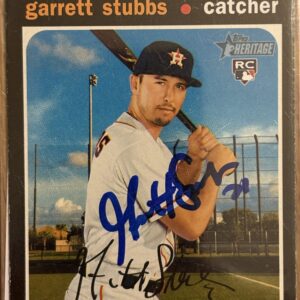 Garrett Stubbs Autographed 2020 Topps Heritage Rookie