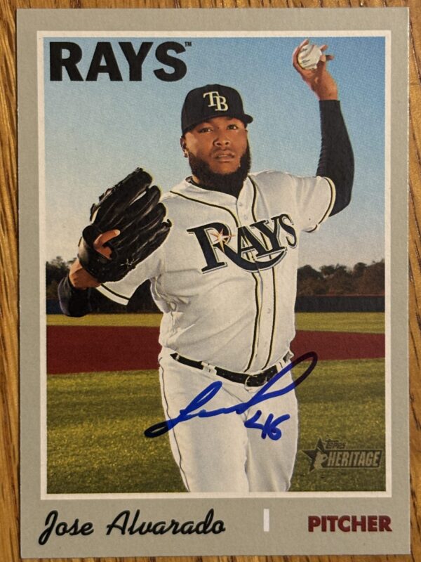 Jose Alvarado Autographed 2019 Topps Heritage