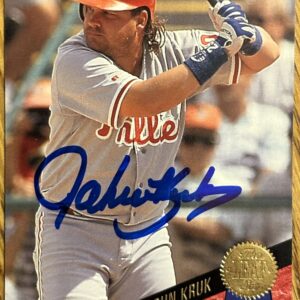 John Kruk Autographed 1993 Leaf