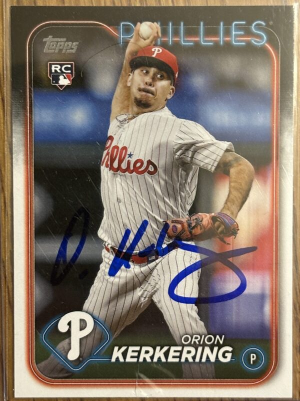 Orion Kerkering Autographed 2024 Topps Series 2 Rookie