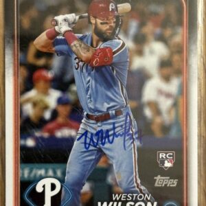 Weston Wilson Autographed 2024 Topps Series 2 Rookie