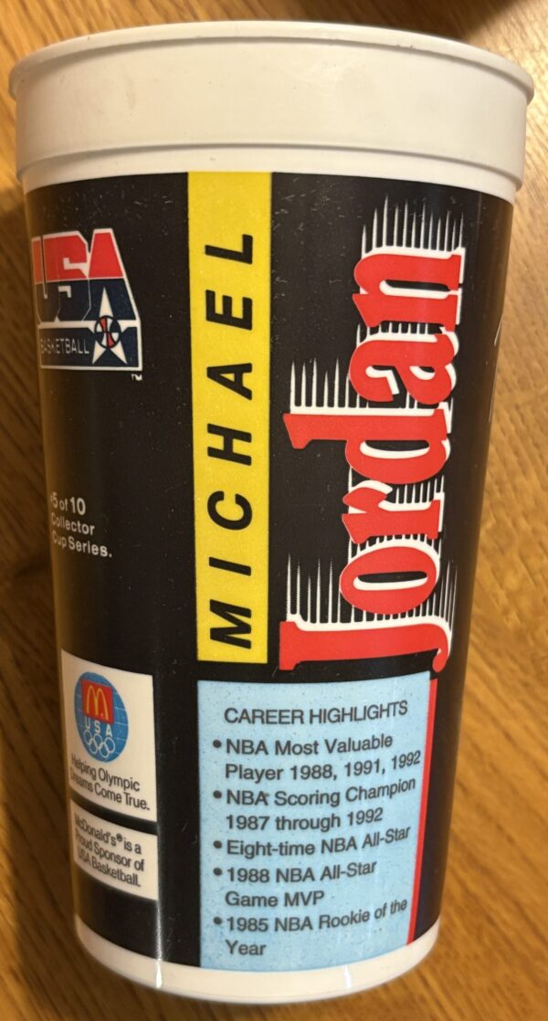 Michael Jordan 1992 McDonald's USA Basketball Cup - Image 2