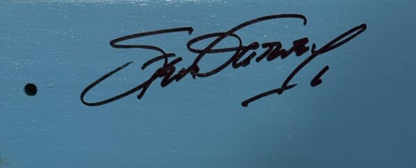 Steve Garvey Autographed Dodger Stadium Wooden Seat Panel with Inscription - Image 2