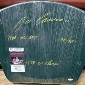 Jose Canseco Autographed Oakland Coliseum Stadium Seat Bottom with Inscriptions