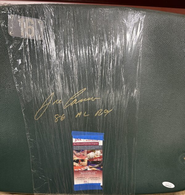 Jose Canseco Autographed Oakland Coliseum Seat Back with Inscription