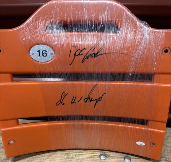 Doc Gooden Autographed #16 Shea Stadium Seat Back with Inscription