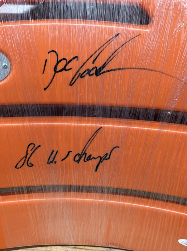 Doc Gooden Autographed #16 Shea Stadium Seat Back with Inscription - Image 2