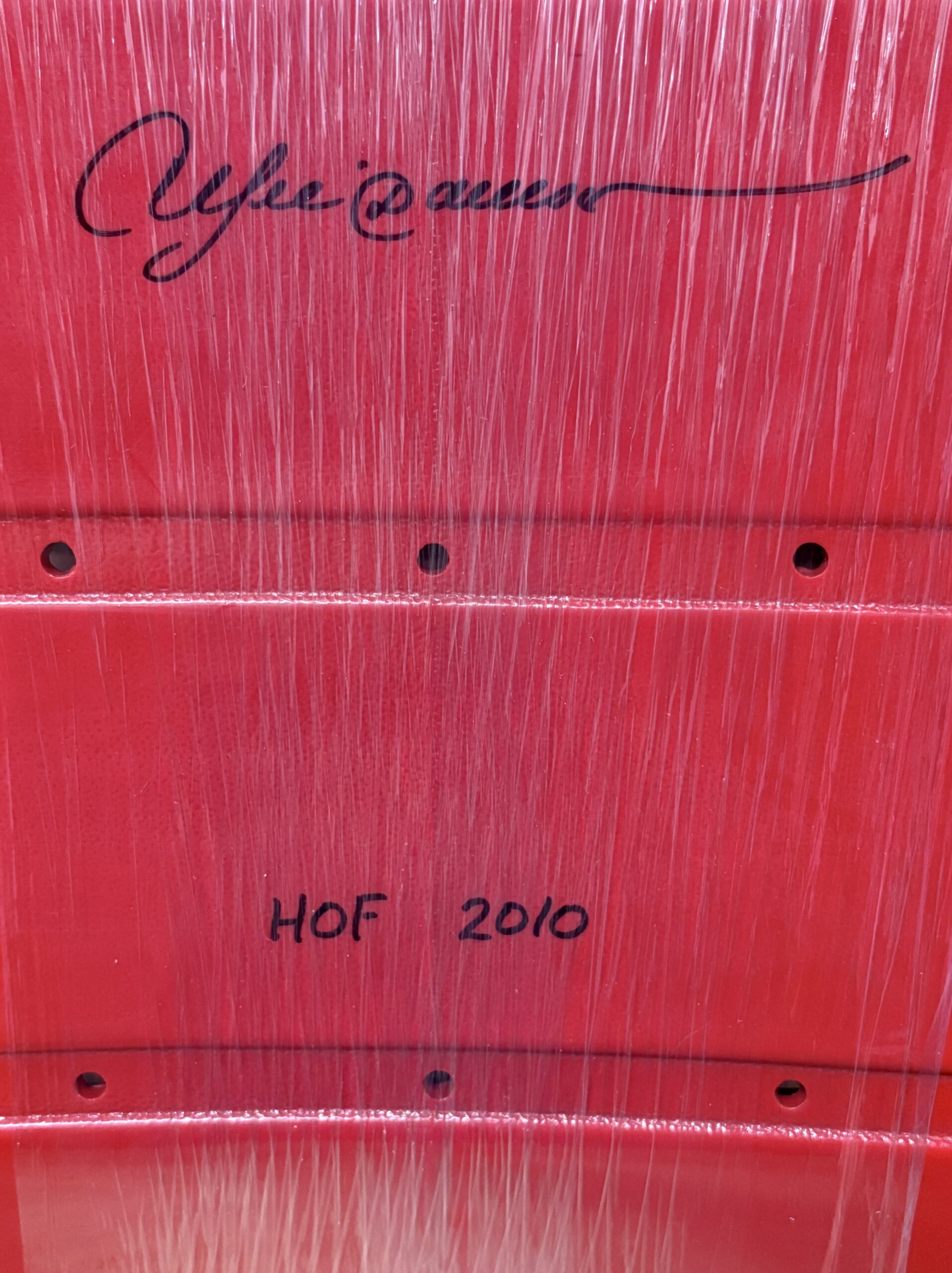 Andre Dawson Autographed Fenway Park Seat Bottom with Inscription - Image 2