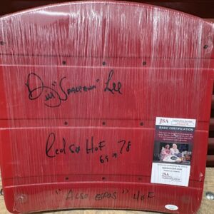 Bill Lee Autographed Fenway Park Seat Bottom with Inscriptions