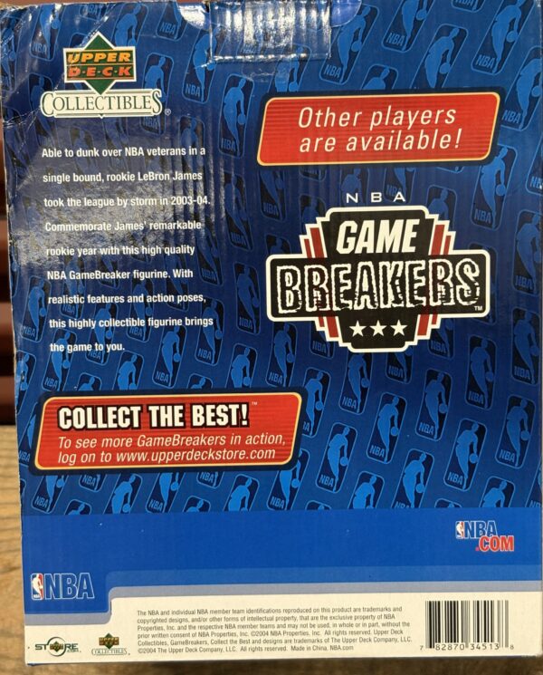 LeBron James 2004 Upper Deck Game Breakers Figure - Image 2