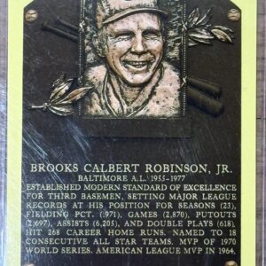 Brooks Robinson Autographed HOF Postcard